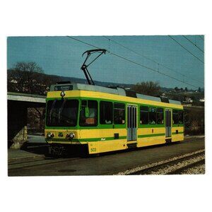 Meter Gauge Tramway Neuchatel Be 4/4 503 SWS BBC Postcard 1984 Electric Swiss